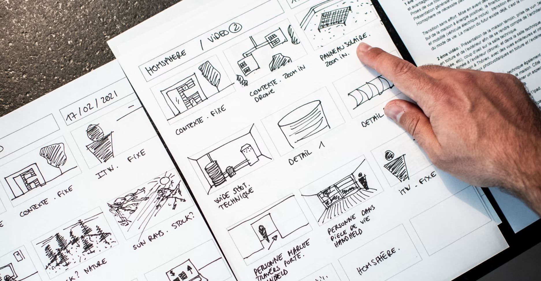 Storyboard Zeichnung